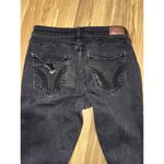 Hollister  Jeans Womens 11 R Black High Rise Crop Super Skinny Stretch Distressed Photo 3