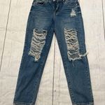 G by Guess  blue distressed straight jeans Photo 0