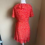 Cupcakes and Cashmere red and white ruffle mini wrap dress | small Photo 3