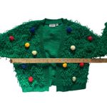 Mighty fine Women's Christmas Tree Cardigan Sweater Size Medium Photo 6