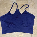 Prozis Fitness Workout Athletic Racer‎ Back Sports Bra Blue Size M Medium Photo 0