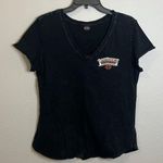 Harley Davidson VNeck Graphic Baby TShirt Black Estimate Size Medium Photo 0