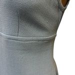 Wool Blend Parosh Blue Sleeveless Pocket Front Zip Back Imported Mini Dress S Photo 3