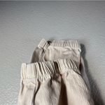 American Eagle Beige Drawstring Jogger Pants SZ:16 Photo 3