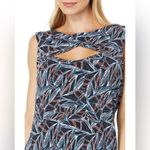 H by Halston H Halston Sea Grass Black Twist Detail Midi Knee Length Dress Size Medium Photo 2