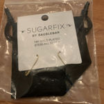 BaubleBar Sugarfix by  14K Gold Plated Sterling Silver Safety Pin Earrings Photo 0