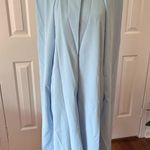 Uoozee | Powder Blue Crew Neck Cape/Long Coat | Size Medium | NEW WITH TAGS Photo 4