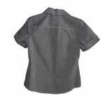 Karen Scott  Women's Black and White Gingham Button Down Shirt Size S Photo 2