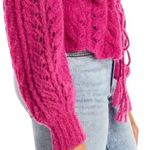 Love Shack Fancy alpaca Girard Cardigan in Winterberry NWT Photo 11