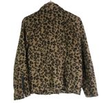 Umgee Leopard Moto Jacket Womens S Brown Biker Glam Bold Edgy Mob Wife Core Photo 3