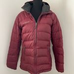 Mammut 750+ Goose Down Fill Puffer Kahiltna Jacket Hooded Women’s Size Medium Red Photo 1