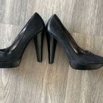 Calvin Klein Black Textured Heels – Size 7 | 5” Pumps Photo 3