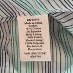 Coldwater Creek  Blue White Floral Embroidered Jacket Petite 14 14P Photo 7