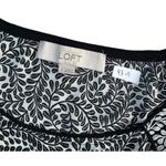 Loft  Black & White Short Sleeve Women's Top Size Small | 47-11 Photo 3