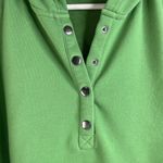 Campfire Cozy Size L Hooded Sweatshirt Henley Casual Loose Kangaroo Pocket Green Size L Photo 6