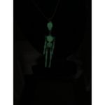 Skeleton Necklace Moveable Limb Steampunk Punk Skull Glow In The Dark Necklace Photo 3