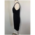 Bailey 44 Black Draped Front V-Neck Dress Size S Photo 3