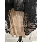 NEW Elegant Plus 1X Black Lace Cami Top Tan Underneath Thick Straps Photo 4