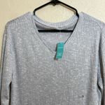 Maurice's  24/7 Cozy V Neck Long Sleeve Tee Gray size Small NWT Photo 2