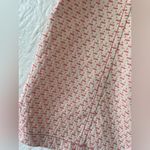 Max Mara  Weekend cream/peach unlined, a-line  midi skirt, side zip ; size 10 Photo 1