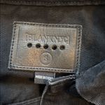 BLANK NYC - cropped black denim jacket with raw hem detail Photo 2