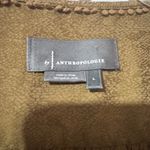 Anthropologie  Womens Blouse Cacee Jacquard Button Down Olive Green size large Photo 5