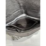 Sondra Roberts Zipper Trim Chain Strap Clutch Bag Evening Party Purse Photo 2