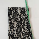 Karen Kane  Black and White Floral Lace Boho Print Ponte Pants Size 12 NWT Photo 6