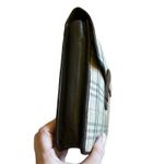 Burberry Vintage Tartan Mini Portfolio Clutch Authentic Photo 5