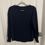 Jessica Simpson Jessica SimpsonNavy and Black Striped Long Sleeve Top Photo 0