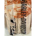 Harley Davidson Womens~S~Orange/Cream/Black H-D BOLD LOGOS-PRISTINE~100% COTTON Photo 3