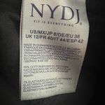 NYDJ  Marilyn Straight Black Corduroy Pants Womens Size 8 Photo 2
