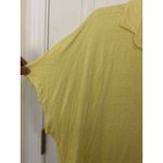 Chico's Chico’s 100% Linen Butter Yellow Collared Top Size 3 XL Beach Cover Up Resort Photo 4