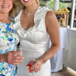 Show Me Your Mumu  Alexis Midi Dress Ivory Luxe Satin Photo 0