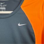 Nike  Women's Orange and Grey Dri-FIT Top Photo 1