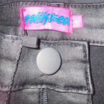 Edikted  Luna Faux Leather Flare Jeans Photo 1