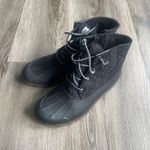 Sperry  Womens size 8 Black Rubber Boot‎ Saltwater Water Resistant Farm Gorpcore Photo 4