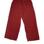 French Laundry French‎ Laundry Womens Size Large Dress Pants Drawstring Pockets Wide Leg Red Photo 0