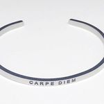 MantraBand Silver Bracelet Carpe Diem Bangle Photo 2