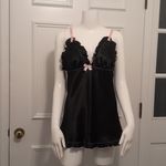 Seductive Wear Cinema Etoile Satin Two Piece Kimono/Chemise Set SIZE M Black Size M Photo 1