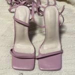 SheIn EUC Lilac lace up w/clear heel size 36(US 6) Photo 3