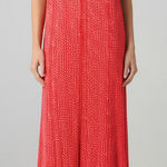 Attention  Red White Dot‎ Print Cami Racerback Maxi Dress Women’s XL Photo 0