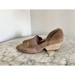 Eileen Fisher Hilly Wedge d’Orsay Pump Earth Tan Suede Slip On Size 8.5 Photo 3