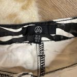 Missguided  zebra black white mini denim skirt Photo 1