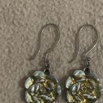 A'Gaci Gold & Silver Lotus Rose Earrings Photo 3