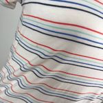J.Crew  White Colorful Striped T Shirt Dress Size XS Photo 4
