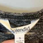 Splendid Tank Heather Charcoal & Oat Stripe Lila Slim Fit Tank Top Sz S GUC Photo 2