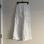 Aerie  Gauzy High Waisted Cargo Pant Size XS White Photo 6