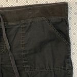 Faded Glory  18W Black Cargo Shorts Stretch Waist Drawstring Cotton Photo 3
