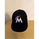 Miami Marlins Embroidered Logo Strap Back hat cap Blue Size XS Photo 4